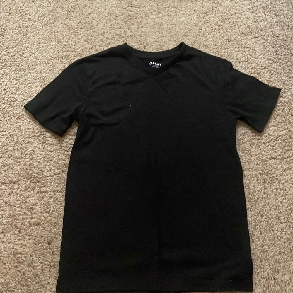 Plain black v neck